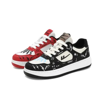 Warrior Air Force 1 Puffy Shoes Low Top Skateboard Shoes Unisex Mismatched
