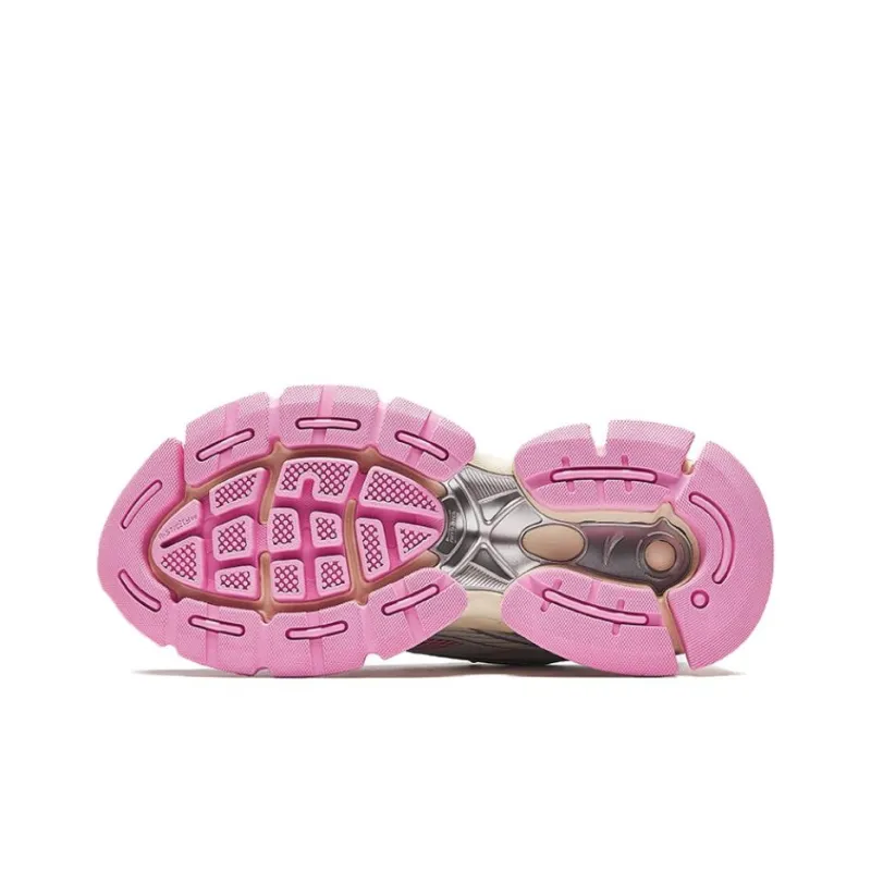 Anta Champion Series Anti Slip Wear Resistant Low Top Casual Shoes Women's Pink Silver-4