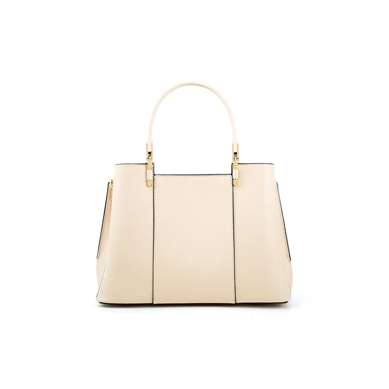Vigno Synthetic Leather Mom Handbag, One Shoulder Bag Women's Apricot-3