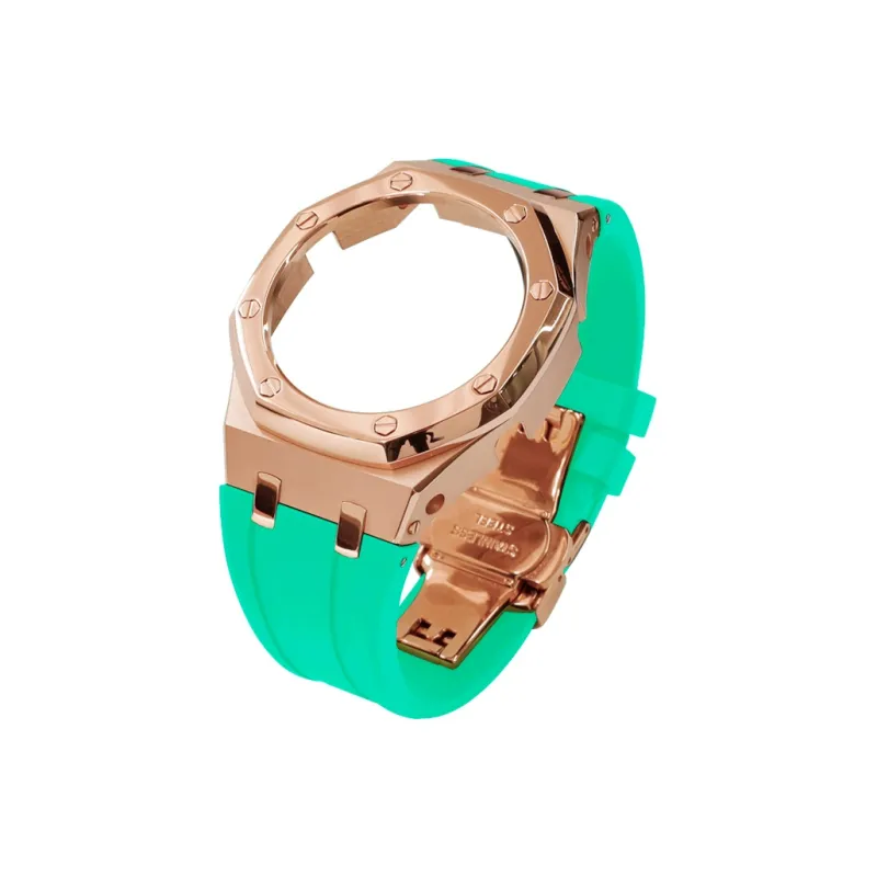 Keppot Compatible With Farmhouse Oak GA 2100 GA 2110 GA B2100 Modified Metal Strap Watch Case Unisex-47