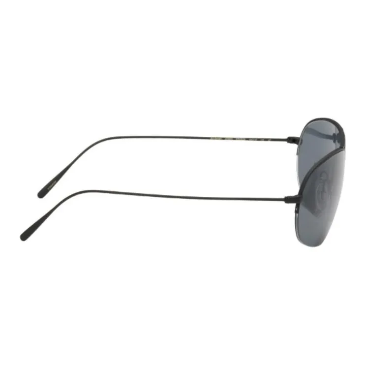 Oliver Peoples Metal Aviator Sunglasses Unisex Black-2