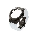 Sand Black Steel Case+White Strap+Black Butterfly Clasp+Tool