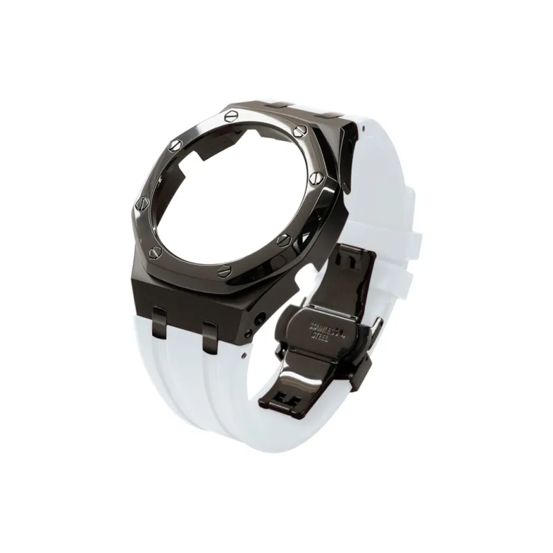 Keppot Compatible With Farmhouse Oak GA 2100 GA 2110 GA B2100 Modified Metal Strap Watch Case Unisex-16