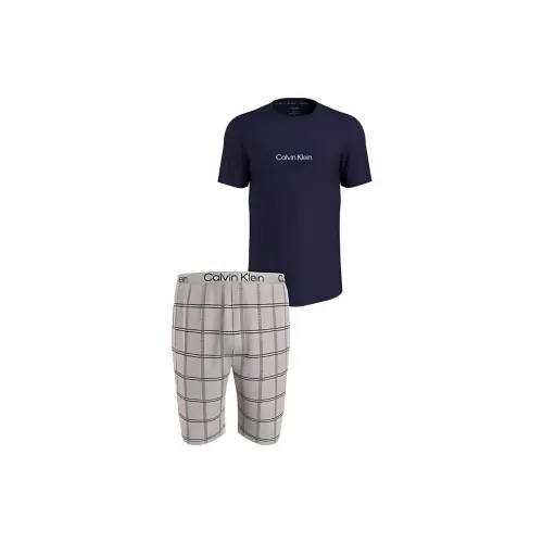 CK/Calvin Klein S/S SHORT SET Pajama Set Europe Version Men's