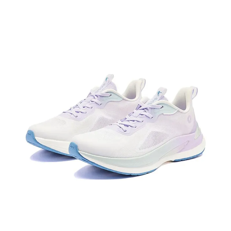 QIAODAN Durable Breathable Low-Top Training Running Shoes Women's Purple Cyan-3
