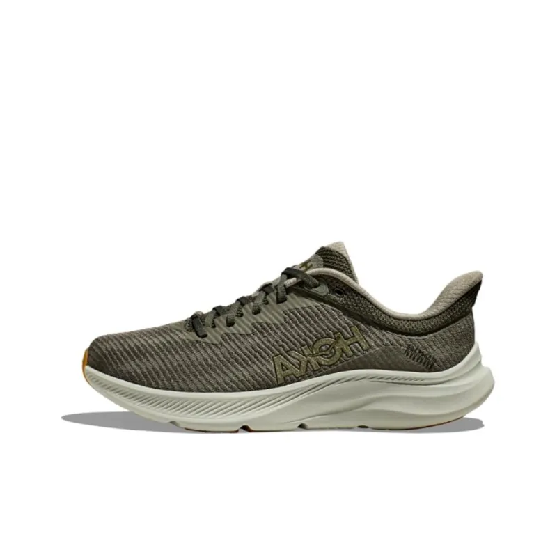 HOKA ONE ONE Solimar Cushioned Slip-Resistant Low-Top Casual Running Shoes Men's Army Green-0