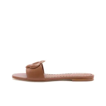Larroude Slide Slippers Women's Caramel