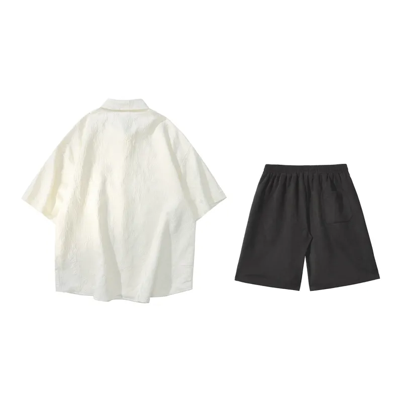 LIVINGTOWN Shirt Matching Set Unisex-1
