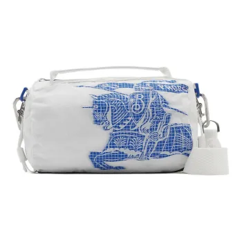 Burberry Extra Small Lightweight Ekd Duffle Bag White/Blue