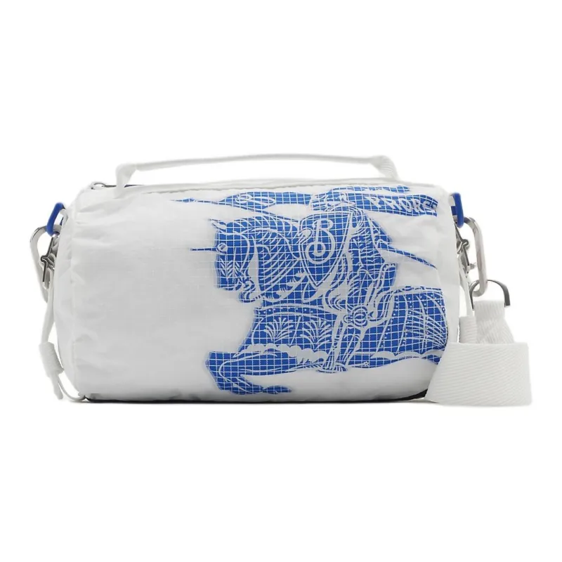 Burberry Extra Small Lightweight Ekd Duffle Bag White/Blue-0