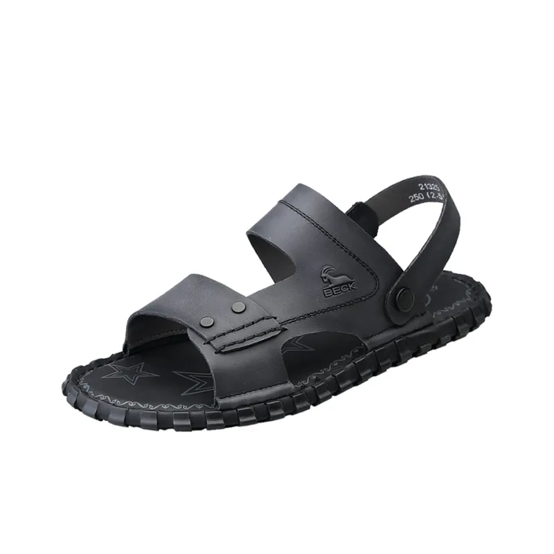 BECK Beach Sandals Men Black-7