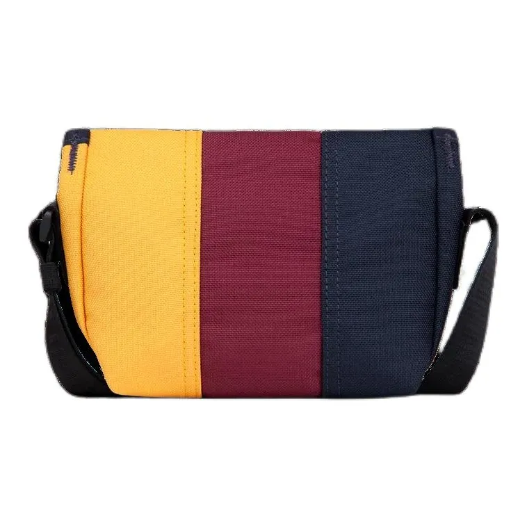 Timbuk2 Canvas Canvas Bag Messenger Bag Shoulder Bag Crossbody Bag Mini Unisex Marine Blue With Yellow And Red Accents-1
