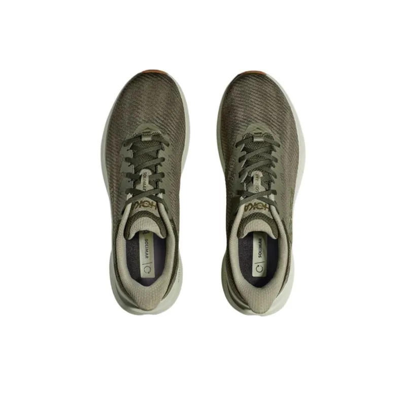 HOKA ONE ONE Solimar Cushioned Slip-Resistant Low-Top Casual Running Shoes Men's Army Green-3