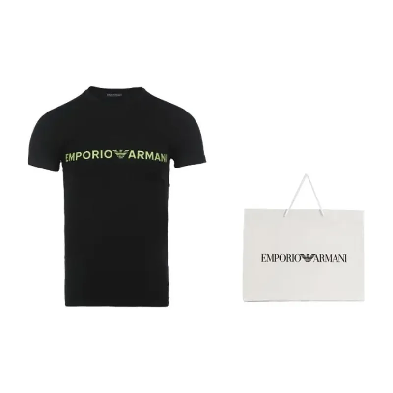 EMPORIO ARMANI T Shirts Men Black-3