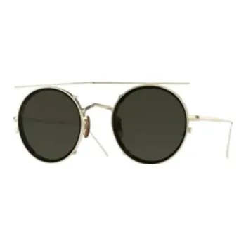 Oliver Peoples Aviator Sunglasses Unisex Gold