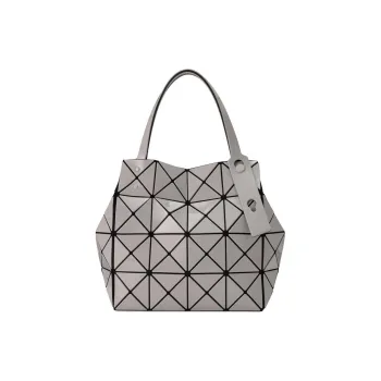 ISSEY MIYAKE CARAT Polyvinyl Chloride Resin Tote Bag, Shopping Bag, Shoulder Bag, Handbag Women's Gray