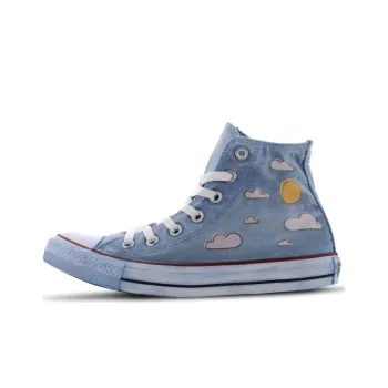 Converse Chuck Taylor All Star Moon Tales Anti-Slip Wear-Resistant High-Top Canvas Shoes Women's Blue White