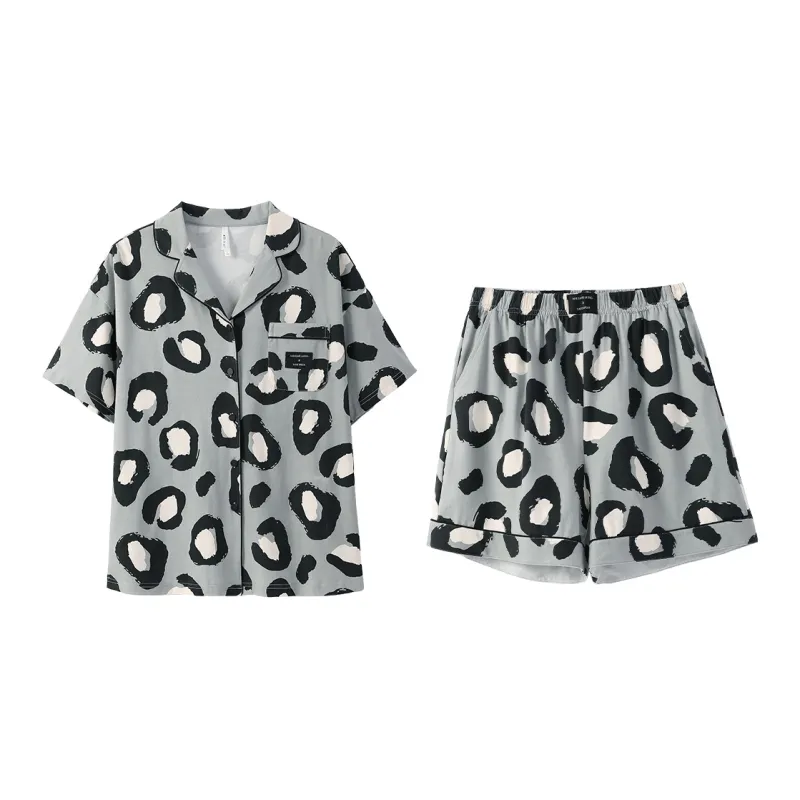 Aannsfam Pajama Set Women's Stone Gray-0