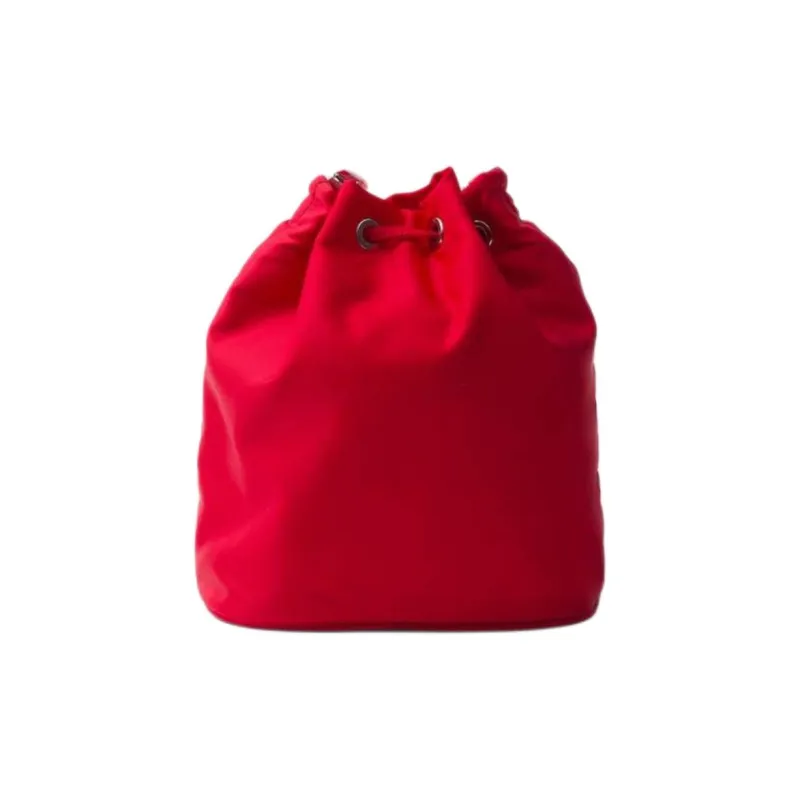 PRADA Recycled Nylon Handbag Shoulder Bag Crossbody Bag Mini Women's Red-2