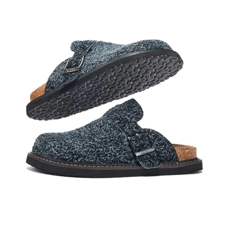 FAIRWHALE EVA Abrasion Resistant Wrap toe Slippers Unisex Dark Blue-4