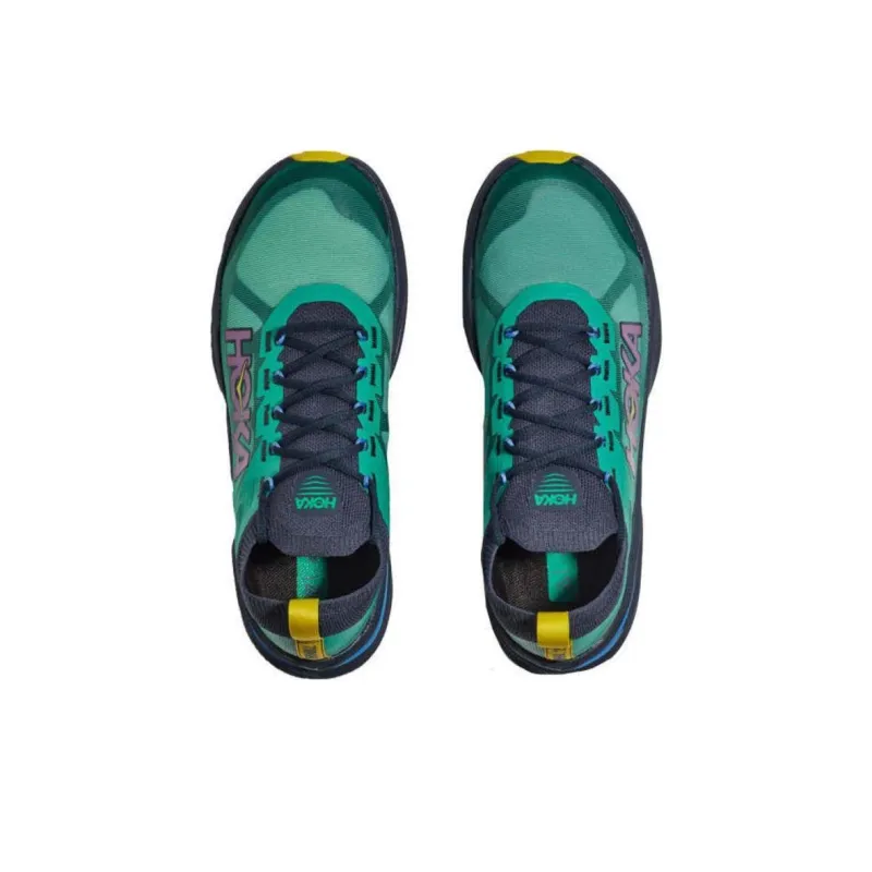 HOKA ONE ONE Zinal 2 Durable Breathable Low Top Running Shoes Women's Green-4