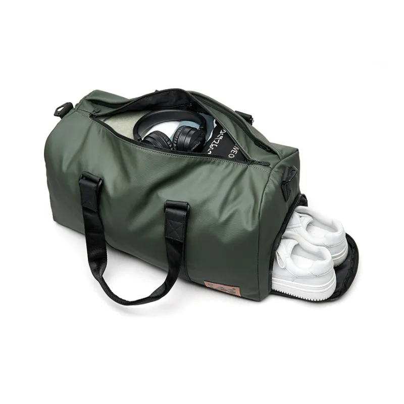 Lee PVC Gym Bag, Handbag, Crossbody Bag Tubas Unisex Olive Green-2