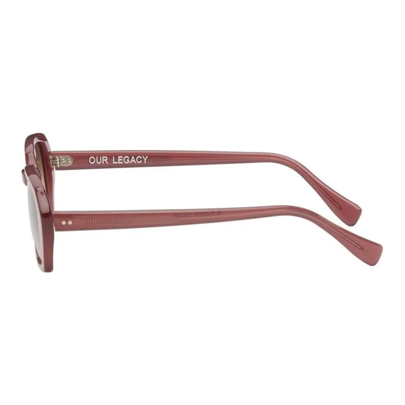 OUR LEGACY Acetate Sheet Square Sunglasses Men's Pink-1