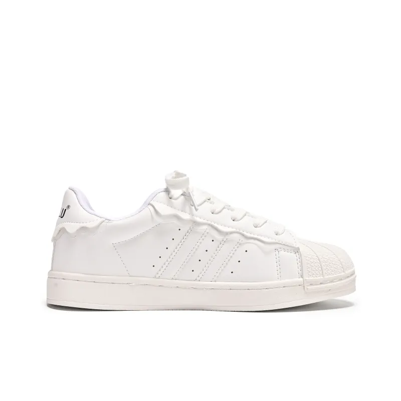 Guci Tianlun Slip Resistant Low Top Skateboard Shoes Women's White-1