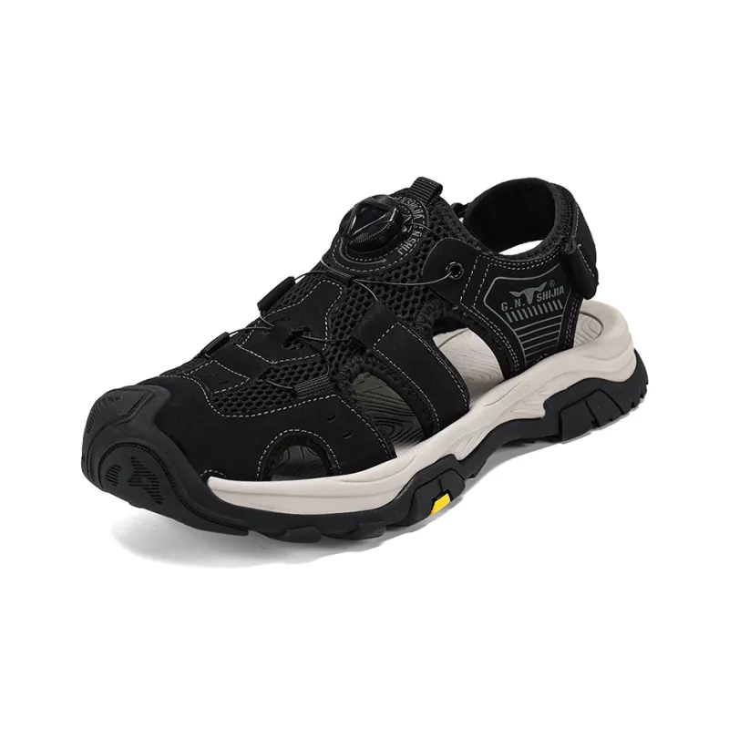 G.N.SHIJIA River Trekking Shoes Men Black/Khaki-1