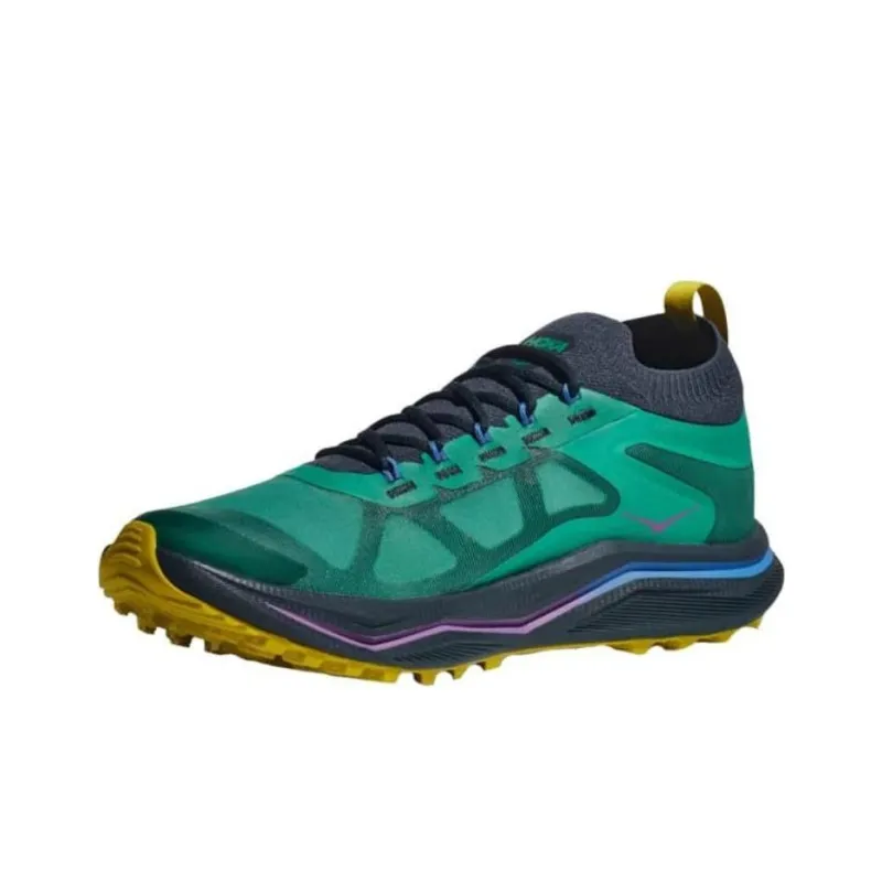 HOKA ONE ONE Zinal 2 Durable Breathable Low Top Running Shoes Women's Green-2