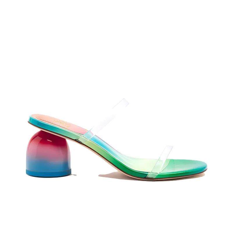 Gabriela Noelle x Larroude Slide Slippers Women's Red Green-1