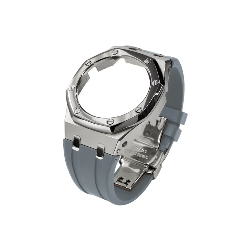 Keppot Compatible With Farmhouse Oak GA 2100 GA 2110 GA B2100 Modified Metal Strap Watch Case Unisex-1