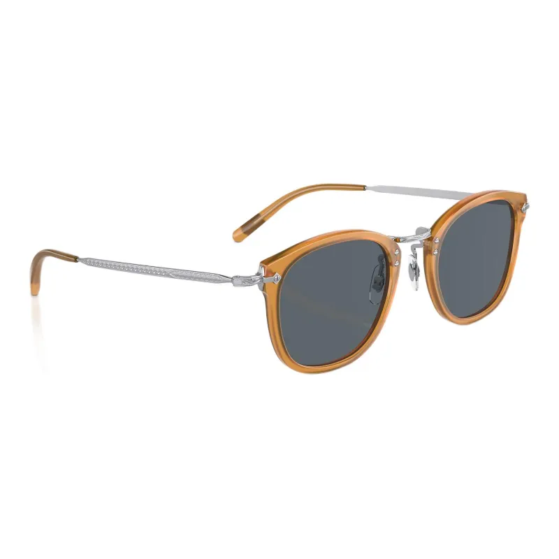 Oliver Peoples Acetate Metal Acetate Square Sunglasses Men's Brown-2