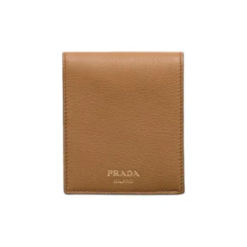 PRADA Leather Wallet Men's Brown