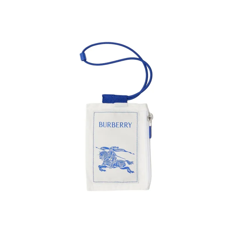 Burberry Extra Small Lightweight Ekd Duffle Bag White/Blue-4