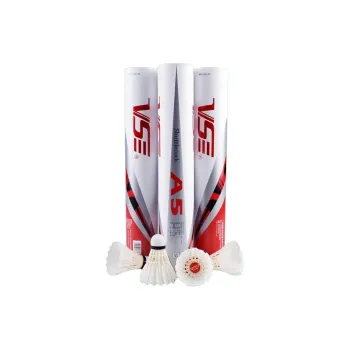 Venson A5 Goose Feather Shuttlecock 12 Pack Goose Feather Training Shuttlecocks