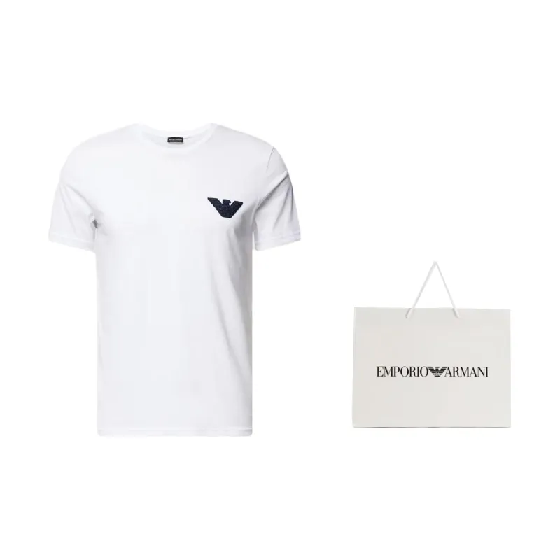 EMPORIO ARMANI SS23 Regular T Shirt Men's White-1