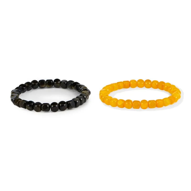Bluish Reverie Colored Glaze Jade Bracelets Unisex-6