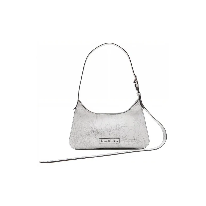 Acne Studios Platt Series Cow Leather Handbag, Shoulder Bag Women's White-0