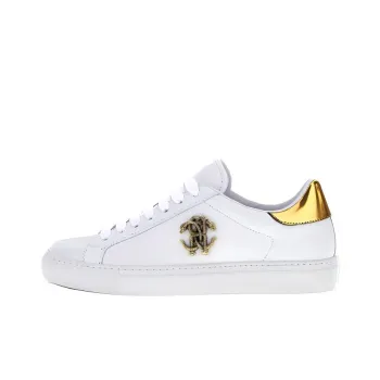 Roberto Cavalli Monogram RC Low-Top Skateboard Shoes Women's White