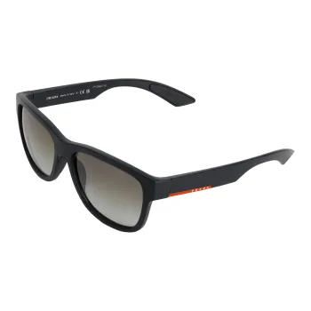 PRADA Plastic Square Sunglasses Men's Black