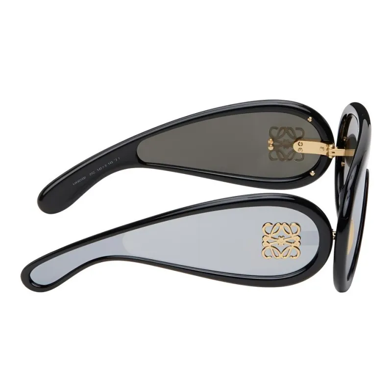 LOEWE Irregular Shape Sunglasses Men's Black-2
