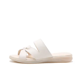 Reivanti Slip-Resistant Slide Slippers Women's Beige