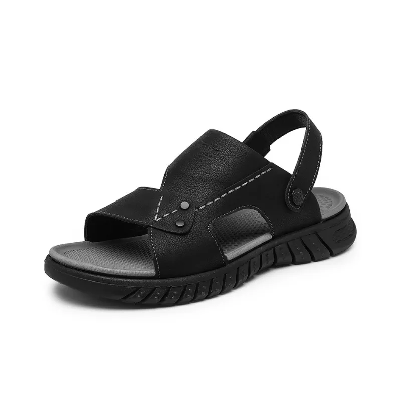 G.N.SHIJIA Beach Sandals Men Black/Khaki-1