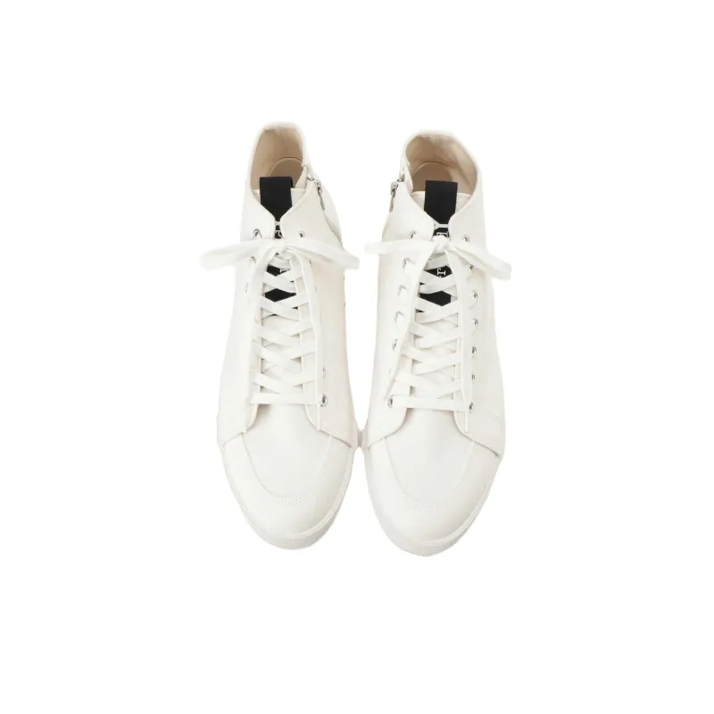 Yohji Yamamoto High-Top Canvas Shoes Unisex White-3