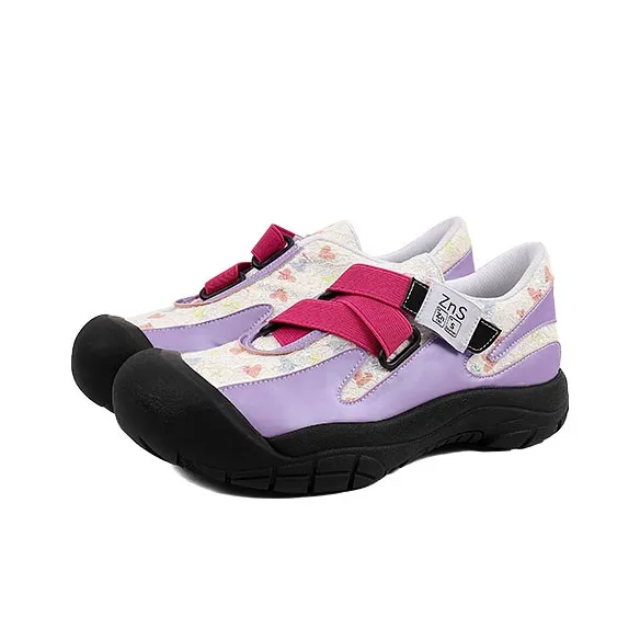 NiuwaStudio Casual Single Shoes 4cm Women's Purple-2