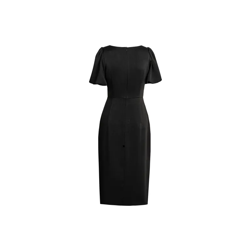 ROEYSHOUSE Short Sleeved Dresses Women's Black-1