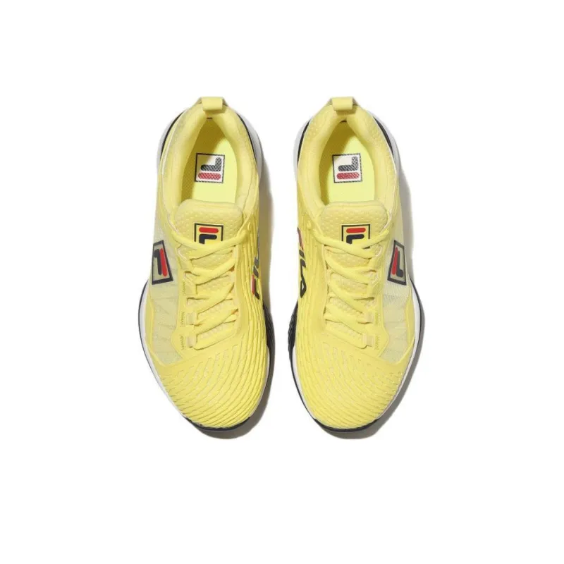 FILA Breathable Low Top Tennis Shoes Unisex Yellow-3