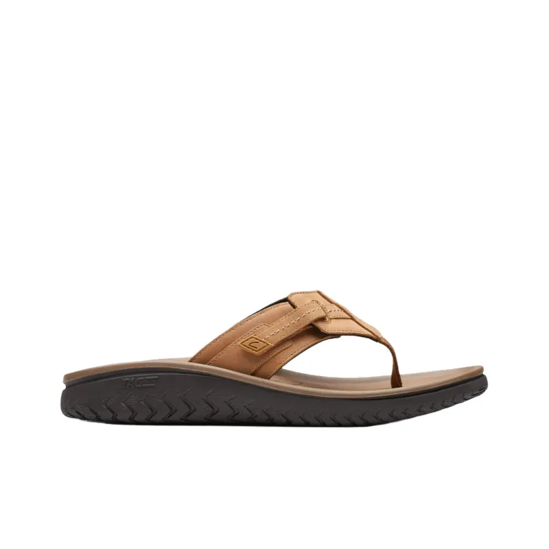Clarks EVA Flip Flops Men's Brown-1