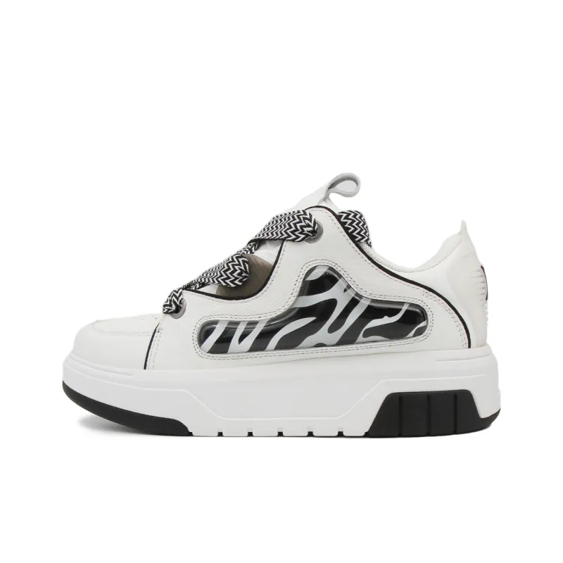 Hurley Puffy Shoes Wear-Resistant Breathable Height Increasing Low-Top Skateboard Shoes Unisex-0